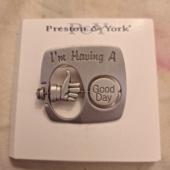 I’M HAVING A GOOD BAD DAY ARTICULATING PIN BROOCH THUMBS UP OR DOWN UNIQUE! - Picture 1 of 4